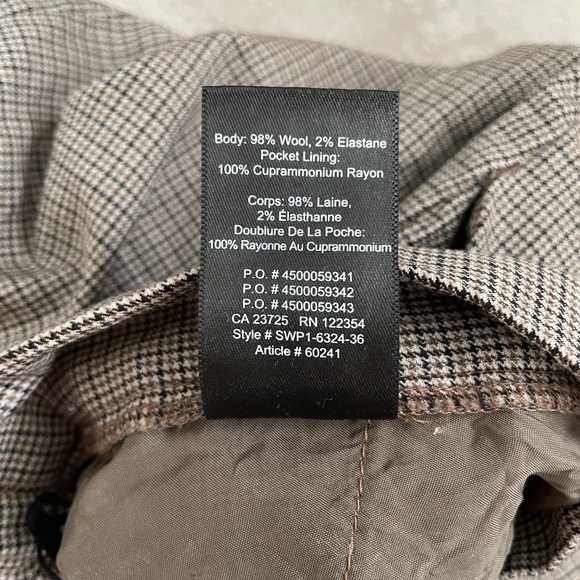 Aritzia Babaton Wool Houndstooth Conan Cropped Pant - Picture 5 of 7